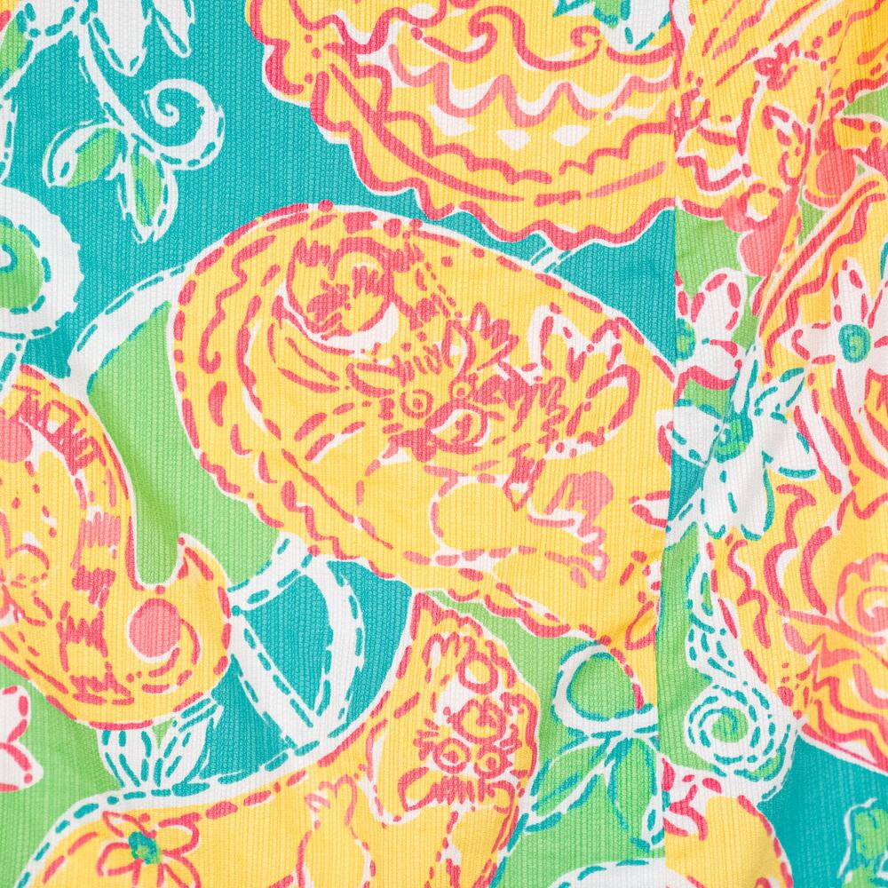 Lilly Pulitzer Paisley Floral Skort Size 0 Colorful Tropical Beach Ric-Rac 92472 - Picture 5 of 6